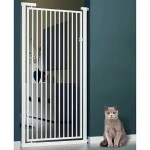 2m 방묘문 고양이 펜스 안전문 높은 펫도어 2M 높이 무타공