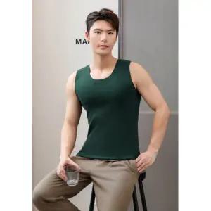겨울 남자 무봉제 심리스 기모 내복 나시 민소매 메리야스 런닝 보온 데일리 이너웨어 부드러운 착용감