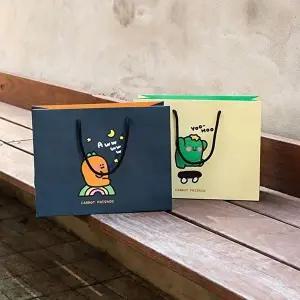 당근친구들 종이 쇼핑백 쇼핑봉투 쇼핑가방(10개세트)