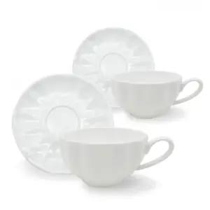 고원 펌킨 본차이나 2인조 올화이트 커피잔 티잔 세트 찻잔 찻잔세트