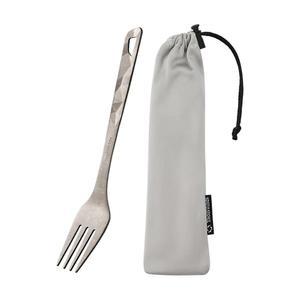 천 개의 바람 티타늄 포크, 초경량 캠핑 야외 배낭 여행용 재사용 가능한 플랫웨어, 수납 가방 포함