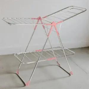 퍼팩트 2단 빨래 건조대 사각 창문 실내 수건 튼튼한 접이식