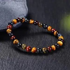 ( )6mm 3색 호안석 타이거아이 염주 팔찌 선물박스