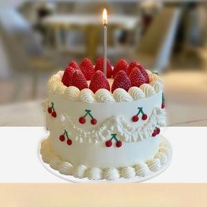 생일 케이크 모형 생 핑크 모형컵케이크 기념일 생일케이크모형 촬영