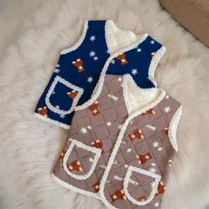 아기 꽃무늬 조끼 아동용 겨울용 누빔 김장조끼 주니어조끼