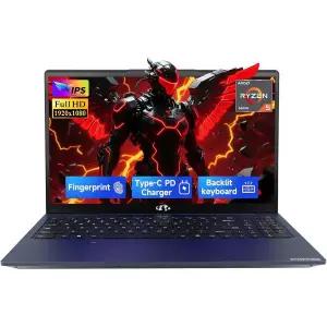 NIMO 15.6 게이밍 LAPTOP 랩탑 노트북 AMD Ryzen 5 6600H 16GB DDR5 RAM 1TB SSD 솔리드 스테이트 드라이브