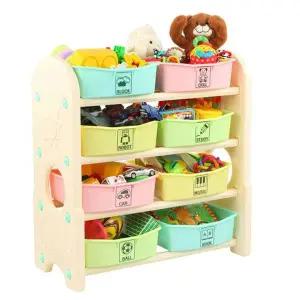 [하프클럽/알티피아]베이지 장난감 쿠쿠토이즈 정리함 정리함 펀4단