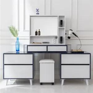 넓은 서랍형다리 입식거울화장대 원룸화장대세트