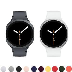 삼성 갤럭시 워치 8 스트랩 44mm 40mm 액세서리 스포츠 코레아 펄세이라 팔찌 갤럭시 워치 8 클래식 46mm 용 실리콘 밴드