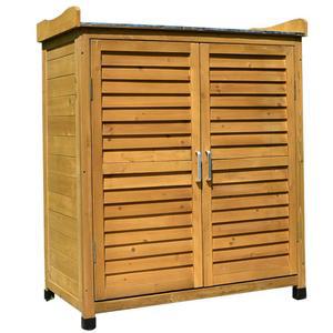 간이 캐비닛 창고 조립식 마당 연한 소형 캐비넷 스 야외보관함 윌넛