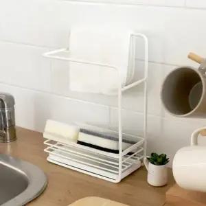 주방 싱크대 행주걸이 수세미 건조대 청소도구 정리함