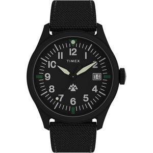 미니멀리스트 익스페디션 남성용 - 케이스, 노스 블랙/블랙, 43mm timex 시계 트라프록 블랙 다이얼