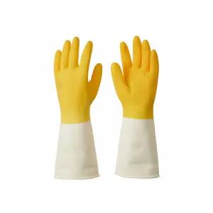 이케아 RINNIG 린니그 청소용 장갑 브라이트옐로/오프화이트 M