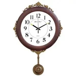 GB3084 무소음 월넛 원목 주석 추 벽시계 제조한국 W015652
