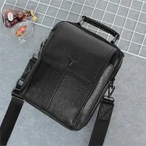 [셀러허브][라일리] Rly 블루마운트 9285-1 소가죽 심플 럭셔리 남성 크로스백 (S9552072)