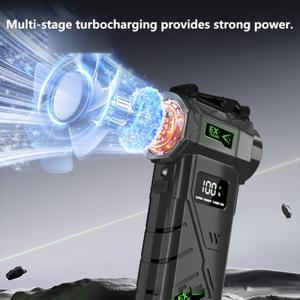 샤오미 1000000RPM 강력 팬 터보 에어 블로워 380G 고속 브러시리스 제트 LED 조명 포함