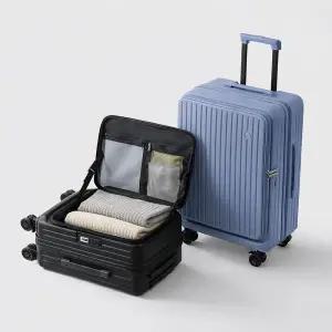 [Travory] 전면오픈 캐리어 프론트 오픈 확장형 여행가방 20인치 기내용 캐리어