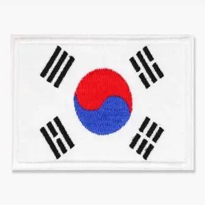 가방꾸미기 찍찍이 대형 8x5cm 국기 의류리폼자수패치 밸크로패치