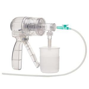 의료용석션기 수동식흉벽진동기 1개 흰색 가래 어린이 흡입기 객담 배출기 제거기 얇은