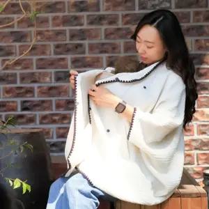 (무료배송) 3중 간절기 거즈 아기 덮개 신생아 올인원 아우터