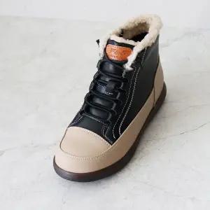 [롯데백화점]원더슈즈 천연소가죽 보리미 따뜻한 미끄럼방지 기모 안감 하이탑 스니커즈 3.5CM BD-M6