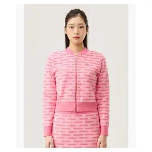 [르꼬끄](강남점)[이월][40% OFF] 우먼스 스웨터 슬림핏 자가드 가디건 PIK / QQ122OST11