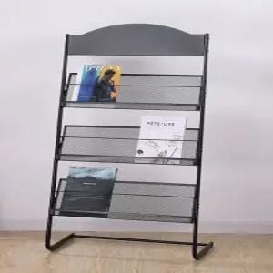철제잡지꽂이 카달로그 거치대 카다로그 리플릿 홍보물 꽂이 단서 삼중 잡지 이동식 브로셔
