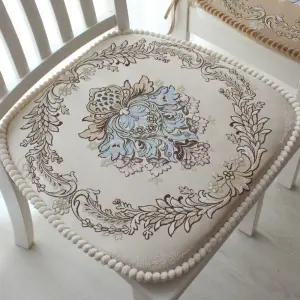 자수 유럽풍 방석 매트 앤틱스퀘어