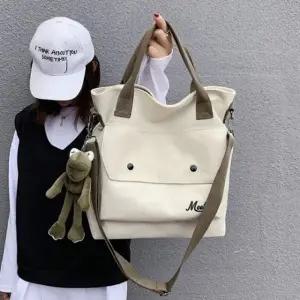 앞 빅 주머니 포인트 키링 포함 데일리 숄더 크로스백