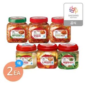 종가 김치1.2kg(PET) 6종 2개 골라담기(겉절이/맛/전라도/동치미/나박/백열무)