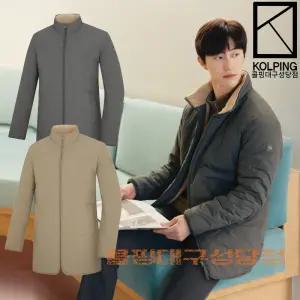 [콜핑] 아베크 남자 겨울 중기장 퀼팅 점퍼 스타일.패딩자켓 (KUJ6832M)