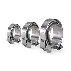 304 스테인레스 스틸 2.5 3 퀵 릴리스 V 밴드 클램프 63mm 터보 배기 파이프 Vband 남성 여성 플랜지 키트