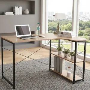 [이오스트]이지심플 L형 책상 (블랙)