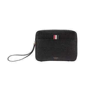 톰브라운 MAC067A 00198 001 페블 그레인 삼선탭 파우치백