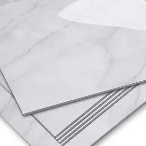 [룽스]실내인테리어 마블화이트 3T점착데코타일 WBTI6-07