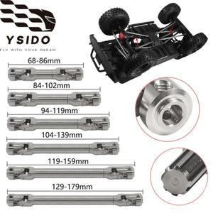 [호환품]스테인리스 스틸 드라이브 샤프트 범용 조인트 드라이브샤프트 1:10 Axial SCX10 90046 TRX4 레드