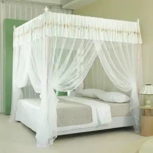 공주텐트 핑크 캐노피 커튼 꾸미기 아이방 모기장 화이트 침대 초등학생