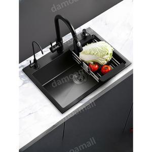 블랙 사각 싱크볼 스틸 스텐 싱크주방 싱크대교체