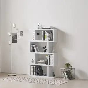 제이가구 브란스모듈 800 디자인 소형 4단 책장