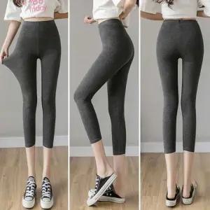 여자 런닝 운동복 면 스판 쫀쫀 모달 레깅스 팬츠 원마일웨어