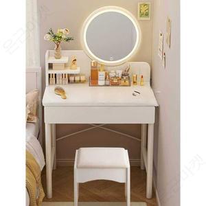 화장대의자세트 공주 북유럽 led 모던 거울 서랍형