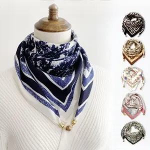 마그네틱 스카프 자석 고정 봄 스카프 여성용