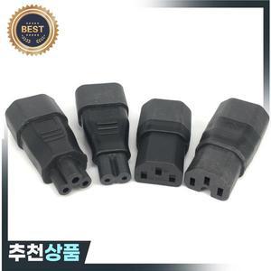 IEC320 C13 C14 ~ C5 C6 C7 C8 C19 C20 C21 변환 커넥터 UPS PDU 남성-여성 EU 미국 전원 플러그 어댑터
