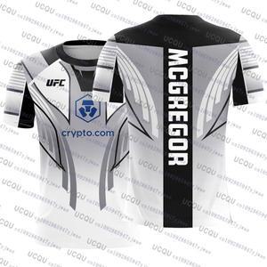 UFC 2025 뉴 패션 코너 맥그리거 종합격투기 티셔츠 3D 프린트 반팔 파이팅 탑 빈티지 스포츠웨어 MMA 저지
