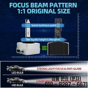 LED 헤드 라이트 HID D3S 터보 자동차 전구 30000LM 로버 레인지 L405 2013 16 플러그 앤 플레이