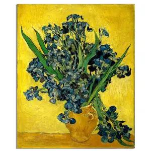 캔버스액자 고흐 03 붓꽃 집들이선물 대형액자 꽃화분 그림 거실인테리어 90x110cm