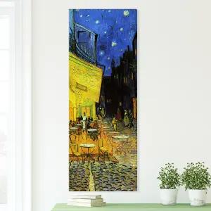 명화 와이드 세로형 캔버스 액자 고흐 밤의 카페테라스 와이드 중형 133x50cm