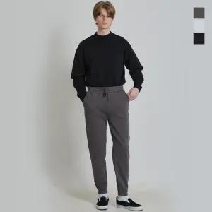 [더블유스탠다드(W STANDARD)] 헤비 기모 와이드 조거 팬츠