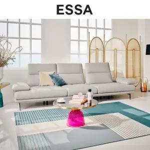 클로에 컴팩트 4인 스윙기능 리브 패브릭 소파