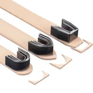 프로페셔널 가죽 펀치 세트 18개입 (15MM 20MM 25MM 30MM 35MM 38MM 6가지 사이즈) DIY 공예 및 공예용